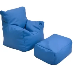 Childrens Factory Cozy Chair and Ottoman Set^ Bean Bag Chairs|Flexible Seating