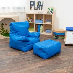 Childrens Factory Cozy Chair and Ottoman Set^ Bean Bag Chairs|Flexible Seating