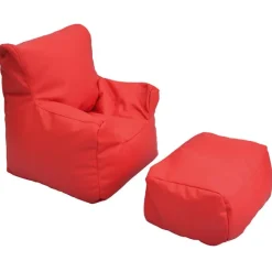 Childrens Factory Cozy Chair and Ottoman Set^ Bean Bag Chairs|Flexible Seating