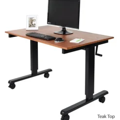 Luxor Crank Adjustable Stand Up Desk (60'' W)^ Stand-Up Student Desks|Computer Lab