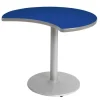 KFI Seating Crescent Activity Tables with Color Tops^ Cafe Tables|Café