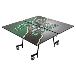 AmTab Customizable Mobile Cafeteria Table - 48'' Square^ New- Custom Logo Cafeteria Tables
