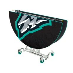 AmTab Customizable Mobile Cafeteria Table - 48'' Round^ New- Custom Logo Cafeteria Tables