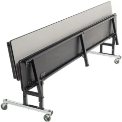 AmTab Customizable Mobile Cafeteria Convertible Bench Table - (6' L)^ New- Custom Logo Cafeteria Tables