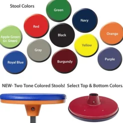 AmTab Customizable Mobile Cafeteria Table with Stools (60