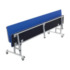 AmTab Customizable Mobile Cafeteria Convertible Bench Table - (8' L)^ New- Custom Logo Cafeteria Tables