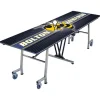 AmTab Customizable Mobile Rectangle Cafeteria Table - 8' L x 36'' W^ New- Custom Logo Cafeteria Tables