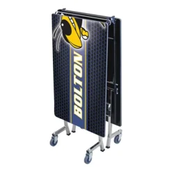 AmTab Customizable Mobile Rectangle Cafeteria Table - 8' L x 36'' W^ New- Custom Logo Cafeteria Tables