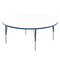 Correll Deluxe Dry Erase Activity Table & Classic Student Chair Packages (60" Round - 1 Table & 6 Chairs)^ Activity Tables & Chairs|Activity Table & Chair Packages