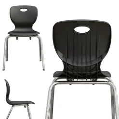 Correll Deluxe Dry Erase Activity Table & Classic Student Chair Packages (30" x 60" Trapezoid - 4 Tables & 12 Chairs)^ Activity Tables & Chairs|Activity Table & Chair Packages