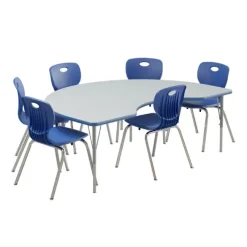 Correll Deluxe HPL Activity Table & Classroom Student Chair Package (48