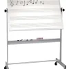 Best-Rite Deluxe Reversible White Board with Music Lines^ Combination Boards|Mobile Reversible Boards