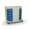 Mooreco DOT Soft Seating Floor Wobble Stool and Cart Package^Kids Flexible Seating|Storage Carts