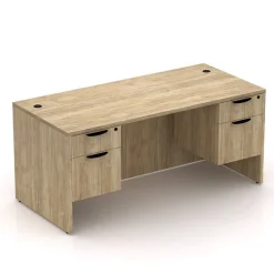NDI Office Furniture Double Pedestal Desk - 66"W x 30"D^ Teacher Desks|Instructor Desks