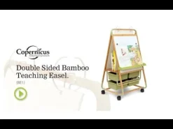 Copernicus Double Sided Bamboo Teaching Easel^ Mobile Reversible Boards