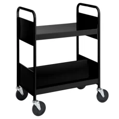 BioFit Double-Sided Book Truck w/ Sloping & Flat Top Shelves - 38