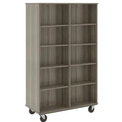 Stevens Industries Double Sided Jumbo Mobile Bookshelf^ Bookcases