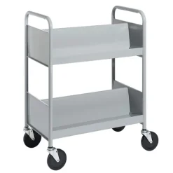 BioFit Double-Sided 2-Shelf Combination Cart w/ Sloped Shelves - 38