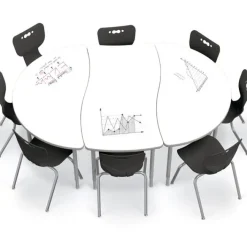 Mooreco Dry Erase Creator Table & Hierarchy Chair Packages^ Dry Erase|Activity Tables & Chairs