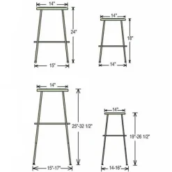 National Public Seating Dry Erase Height Adjustable Table (30'' x 72'') with 6 Black Frame Stools^ Dry Erase|Activity Table & Chair Packages