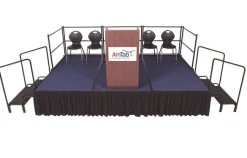 AmTab Dual Height Stage Sets w/ Carpet Surface^ Stage Sets