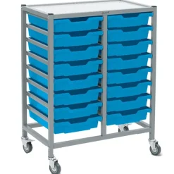 Gratnells Dynamis Double Cart Sets^ Tote & Bin Storage|Utility Carts