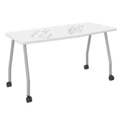 Haskell Echo Series Dry Erase Chevron Training Tables^ Dry Erase|Training & Seminar