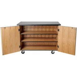 National Public Seating Economy Mobile Science Cabinet with Chem-Res Top (48