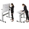 RightAngle Eficiente LT Flip Marker Board Height Adjustable Tables^ Stand-Up Student Desks