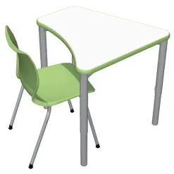 Smith System Elemental Petal Adjustable Student Desk with Dry Erase Laminate Top^ Collaborative Desks|Dry Erase Desks