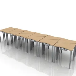 Smith System Elemental Petal Student Desks^ Collaborative Desks