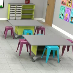 CEF Elementary School 24 Student Classroom Package^ Activity Table & Chair Packages|Classroom Desks & Chairs