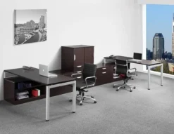 NDI Office Furniture Elements Two Station Desk Suite^ Office Suites