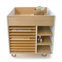 Whitney Brothers elevatED Art Supply Cart^ Art Supply Cabinets|Flat File & Paper Racks