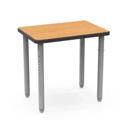 WB Mfg ELO OnVoy Plymouth Student Desk w/ Push-Pin Adjustable Round Legs^ Open Front School Desks
