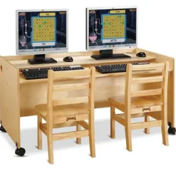 Jonti-Craft Enterprise Double Computer Desk^ Computer Lab