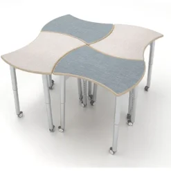CEF ESTO Hourglass Student Desk (Baltic Birch Top)^ Collaborative Desks