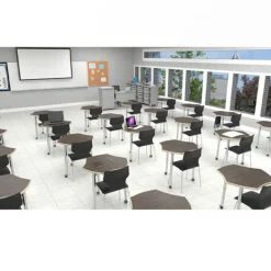 CEF ESTO Rectangle 25-Pack Student Desks^ Desk & Chair Packages|Classroom Desks & Chairs
