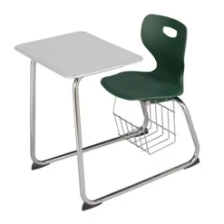 USACapitol Euroflex Dual Entry Combo Desks w/ Book Basket^ Combo Chair Desks