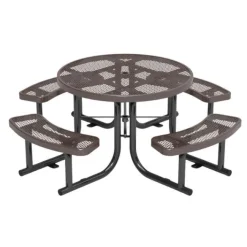 Virco Expanded Metal Outdoor Picnic Table^ Picnic Tables|Outdoor Picnic