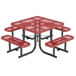 Virco Expanded Metal Outdoor Picnic Table^ Picnic Tables|Outdoor Picnic