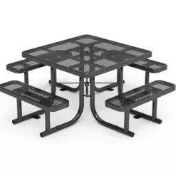 Virco Expanded Metal Outdoor Picnic Table^ Picnic Tables|Outdoor Picnic