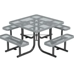 Virco Expanded Metal Outdoor Picnic Table^ Picnic Tables|Outdoor Picnic