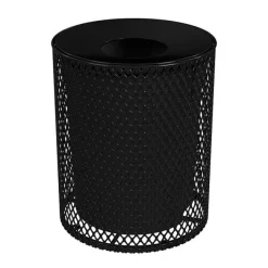 Leisure Craft Expanded Metal Trash Receptacle (32 Gallon)^ Trash & Recycling Bins