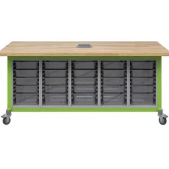 Haskell Explorer 5 Bin Storage Module Maker Tables by^ Makerspace & Shop|Art Tables