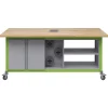 Haskell Explorer Dual Storage Cabinet with Peg Board Maker Tables by^ Makerspace & Shop|Art Tables