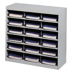 Safco Products E-Z Stor Steel Project Organizer- 18 Openings^ Mailroom & Sorters