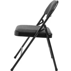 National Public Seating Fabric Padded Basics Steel Folding Chairs (4 Pack)^ Folding Chairs