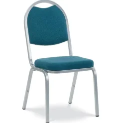 Virco Fabric Padded Stack Chair with Round Back and Crown Seat^ Restaurant & Cafe|Cafe Chairs
