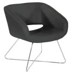 Office Star Faux Leather Lounge Chair^ Reception & Waiting Room